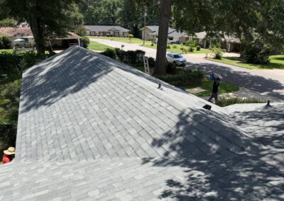 Roof Replacement completed in Prattville, AL. Architectural shingles. Owens Corning Oakridge Shingles in Estate Gray.